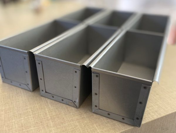 Molde de pan de acero aluminizado reforzado