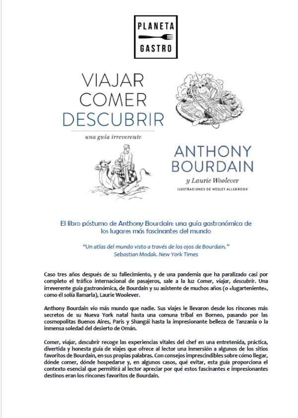 Comer, viajar, descubrir - Anthony Bourdain - Imagen 2