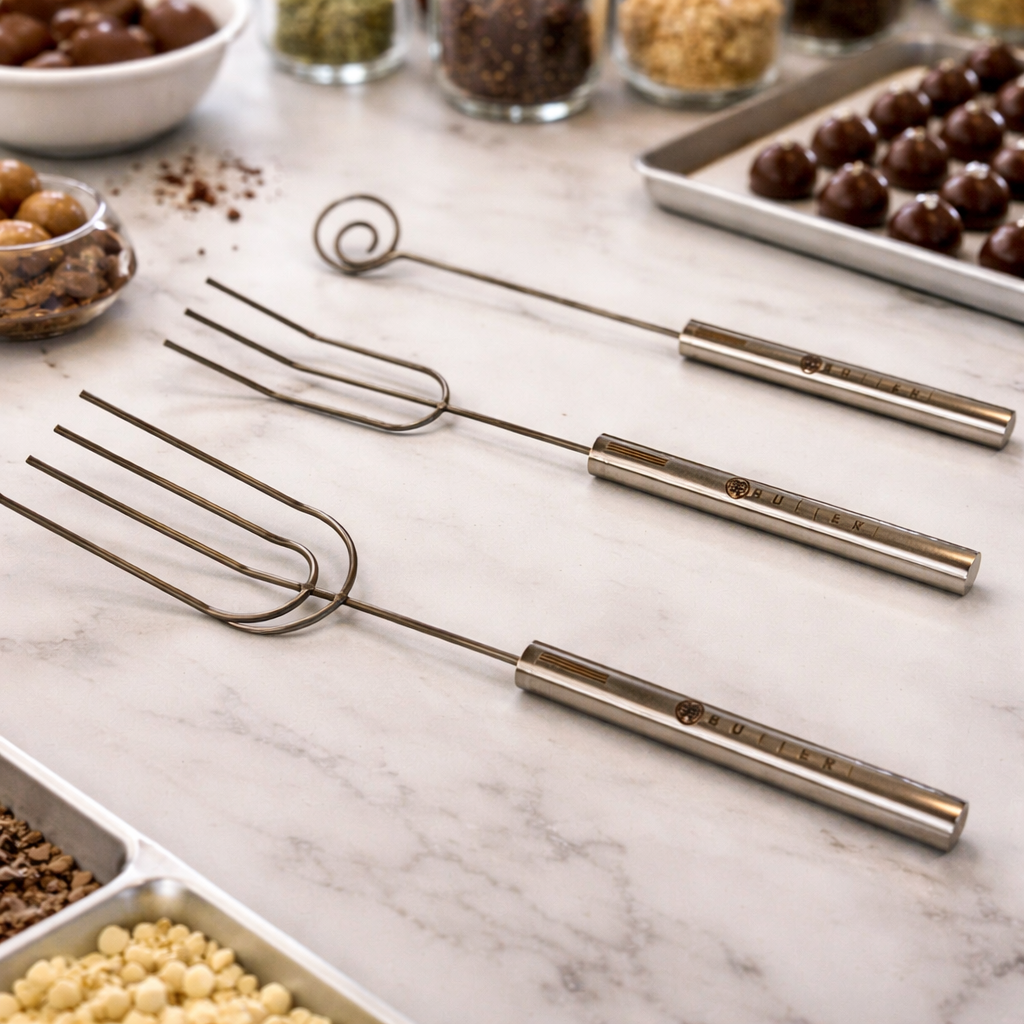 Set de 3 tenedores para chocolatería