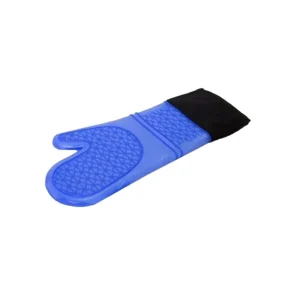Guante de silicona y algodón azul